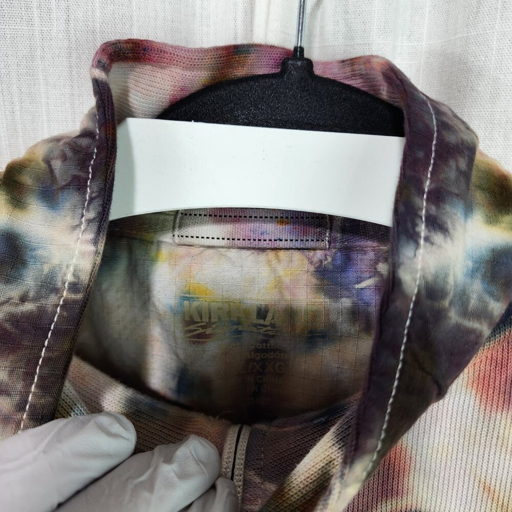 Sunset Serenade: Men's Vintage Tie-Dye Pullover - Size XXL - Picture 4 of 5